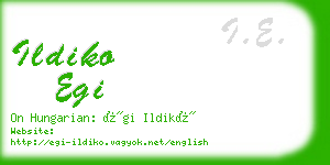 ildiko egi business card